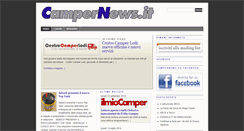 Desktop Screenshot of campernews.it